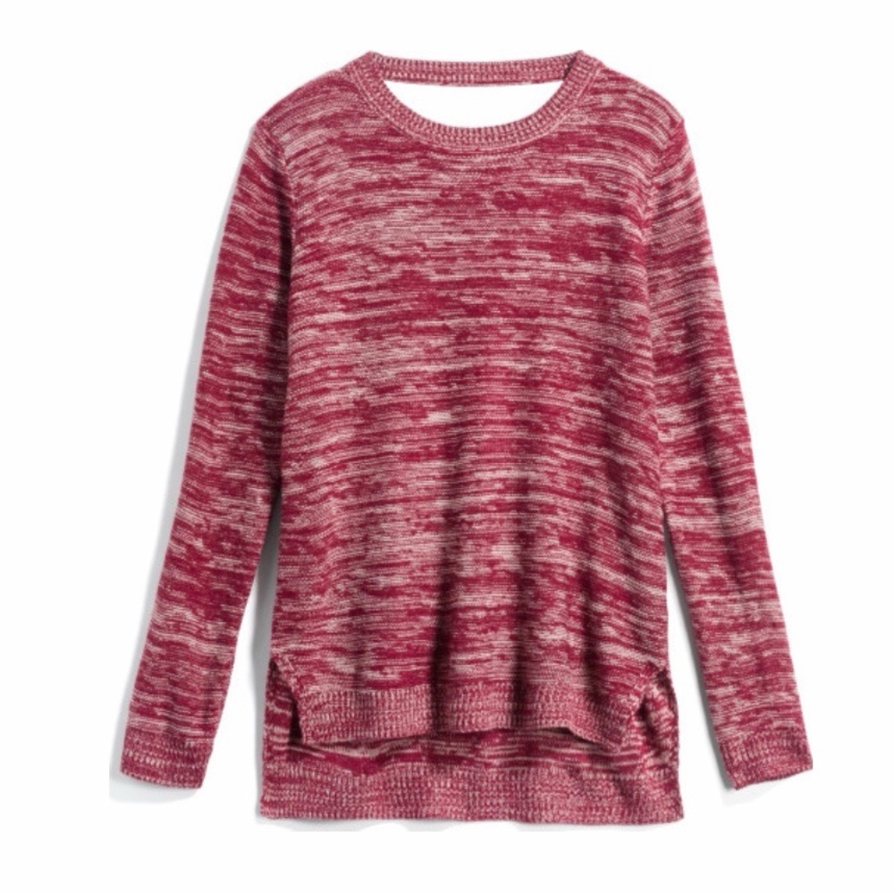 Elegant Burgundy Knit Sweater